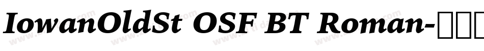 IowanOldSt OSF BT Roman字体转换